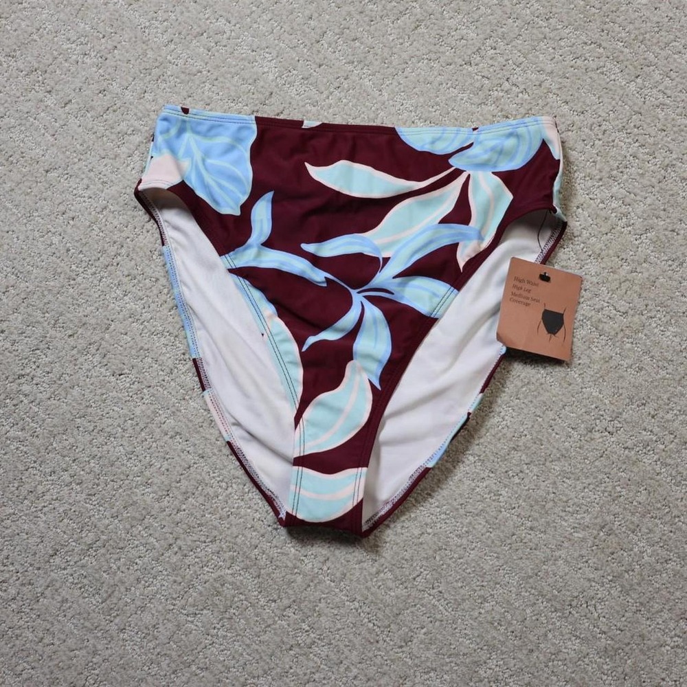Shade & Shore women's High-waisted bikini bottoms